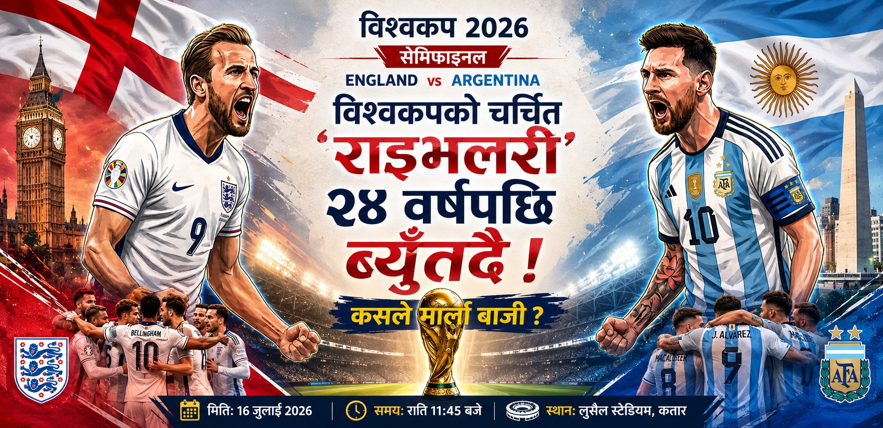 विश्वकपको चर्चित ‘राइभलरी’ २४ वर्षपछि ब्युँतँदै, कसले मार्ला बाजी?