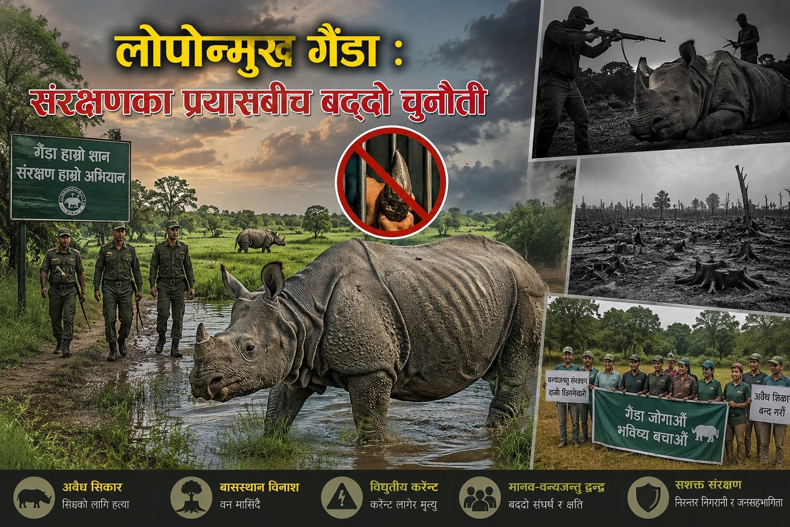 विश्वबाट किन लोपछ गैंडा ?